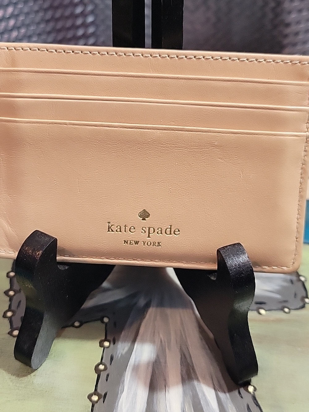 kate spade New York Blue Leather Card Holder - Picture 2 of 3
